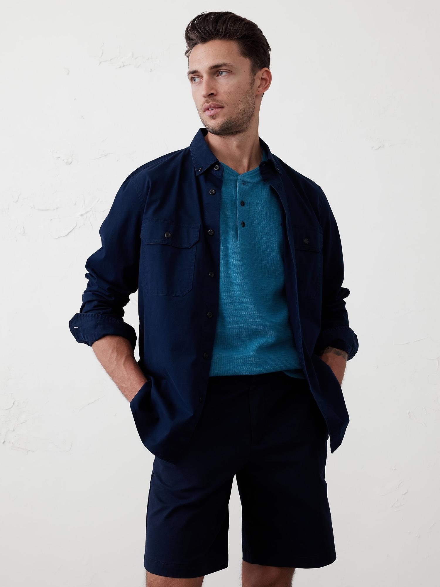 Textured Henley Product Image