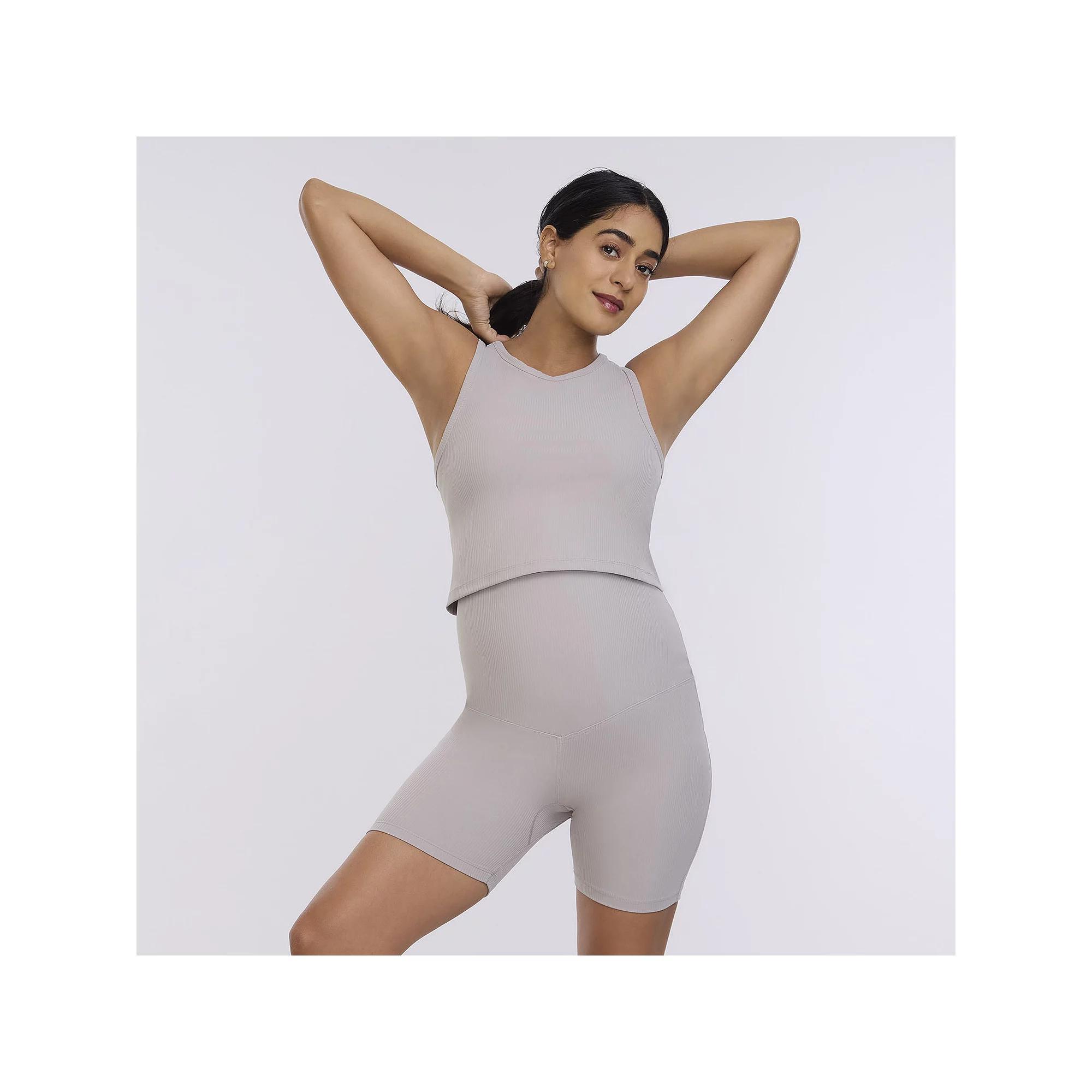 Maternity Motherhood® Cropped Racerback Tank Top, Women's,  Product Image