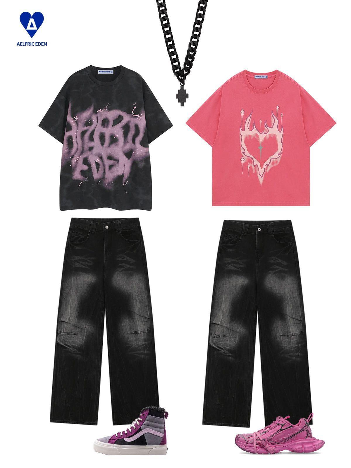Aelfric Eden Washed Abstract Graphic Tee Product Image