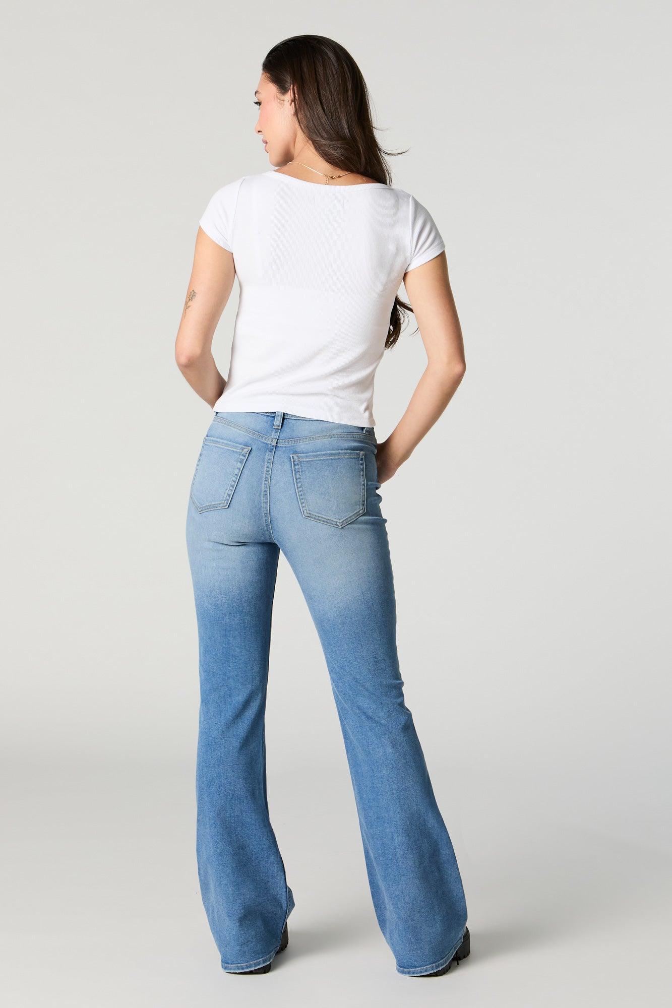 Austin Medium Vintage Wash High-Rise Flare Jean Female Product Image