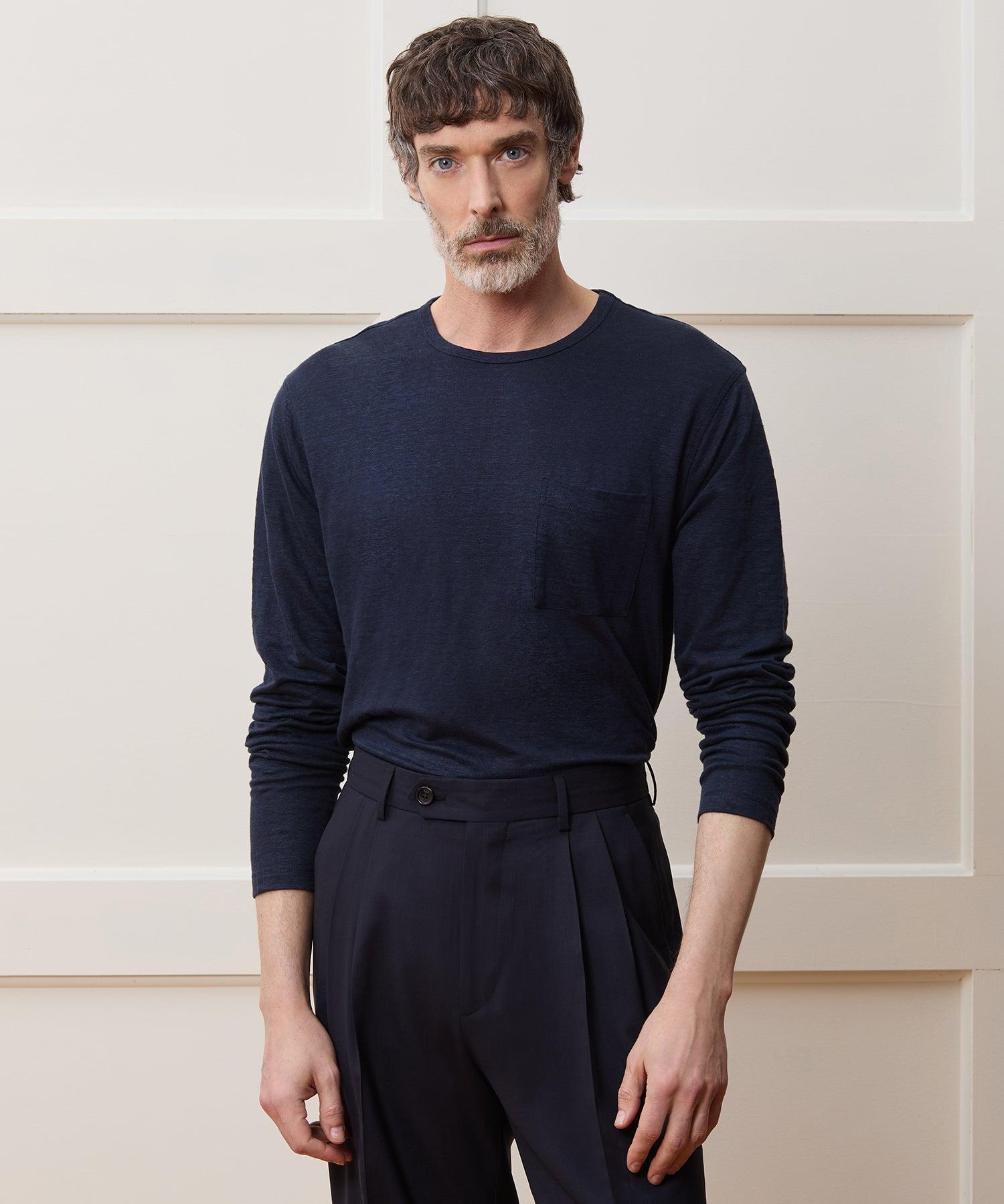 Linen Jersey Pocket Tee Product Image