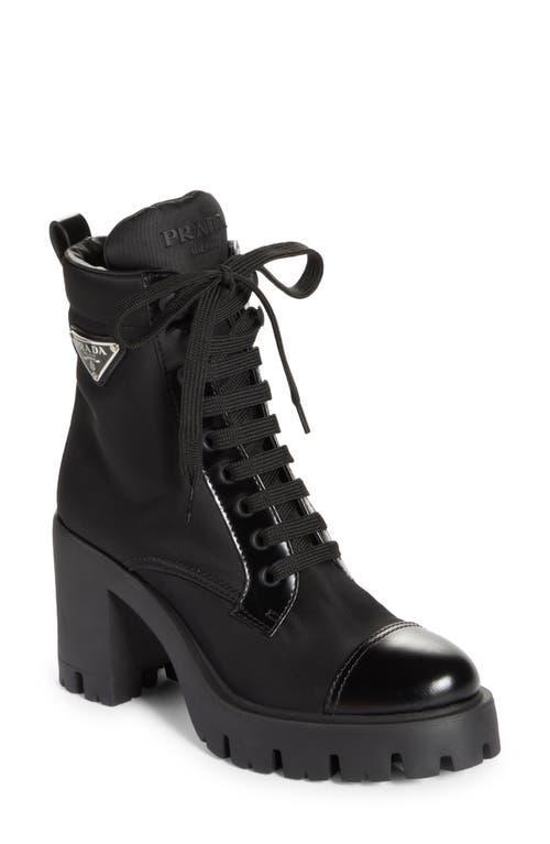 Nylon Lace-Up Combat Boots Product Image