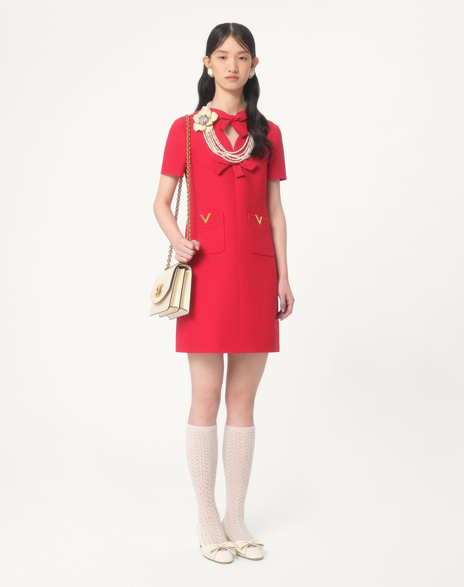 Crepe Couture Short Dress  Product Image