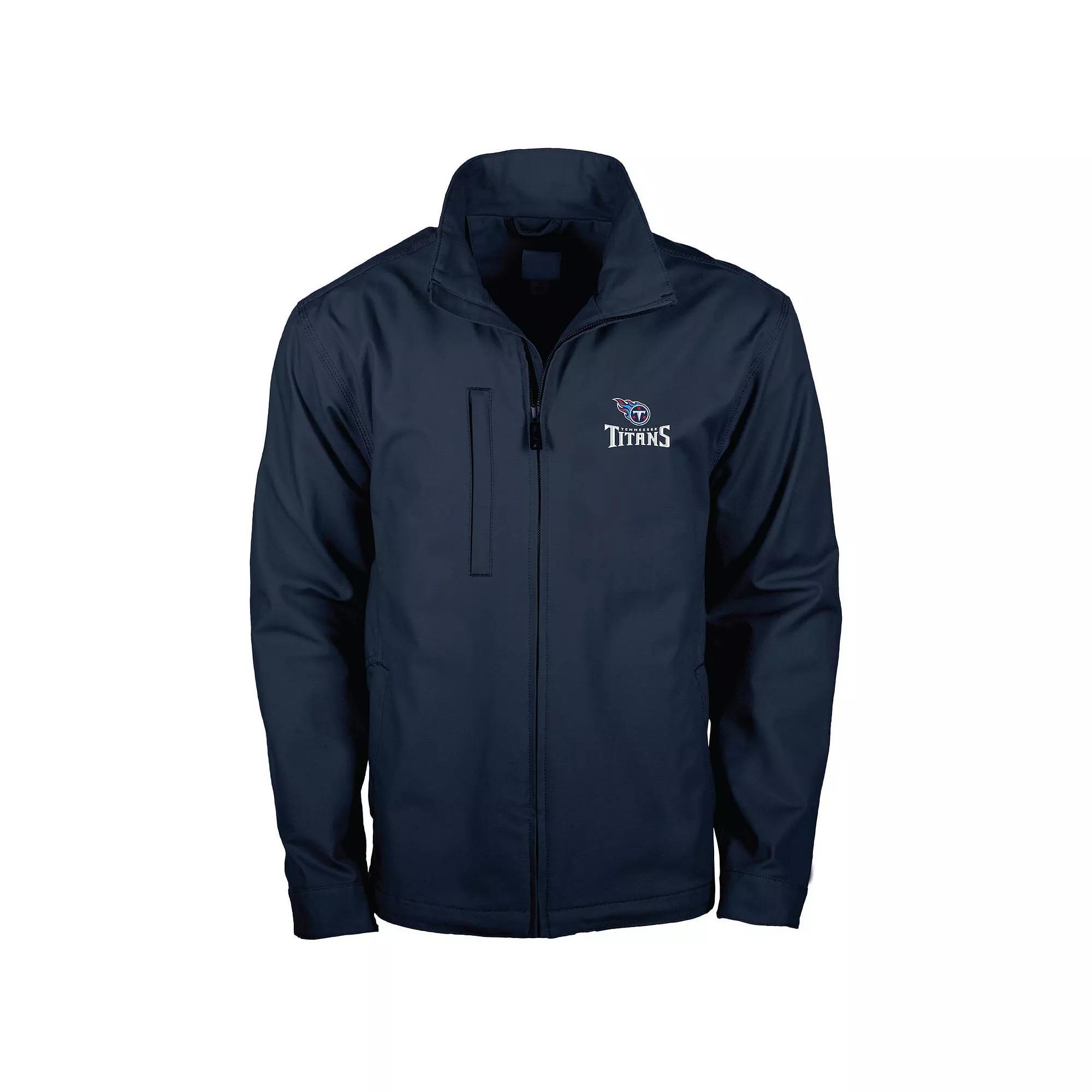 Men's Dunbrooke Navy Tennessee Titans Journey Workwear Tri-Blend Full-Zip Jacket, Size: 2XL, Blue Product Image