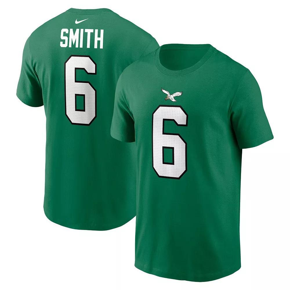 Men's Nike DeVonta Smith Kelly Green Philadelphia Eagles Alternate Player Name & Number T-Shirt,  Product Image