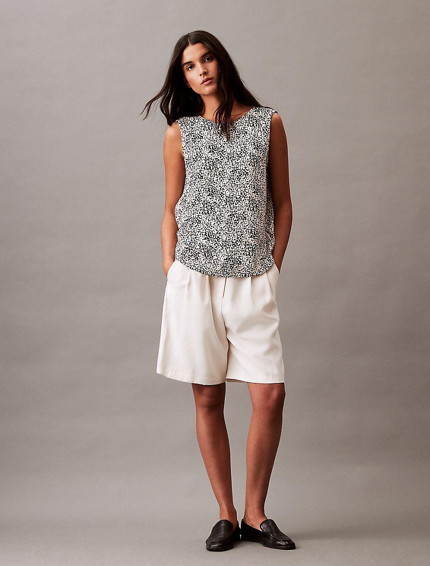 Flowing Printed Sleeveless Top Product Image