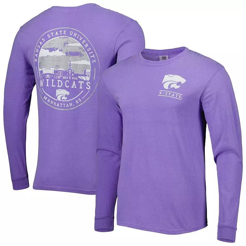 Men's Purple Kansas State Wildcats Circle Campus Scene Long Sleeve T-Shirt, Size: Small Product Image