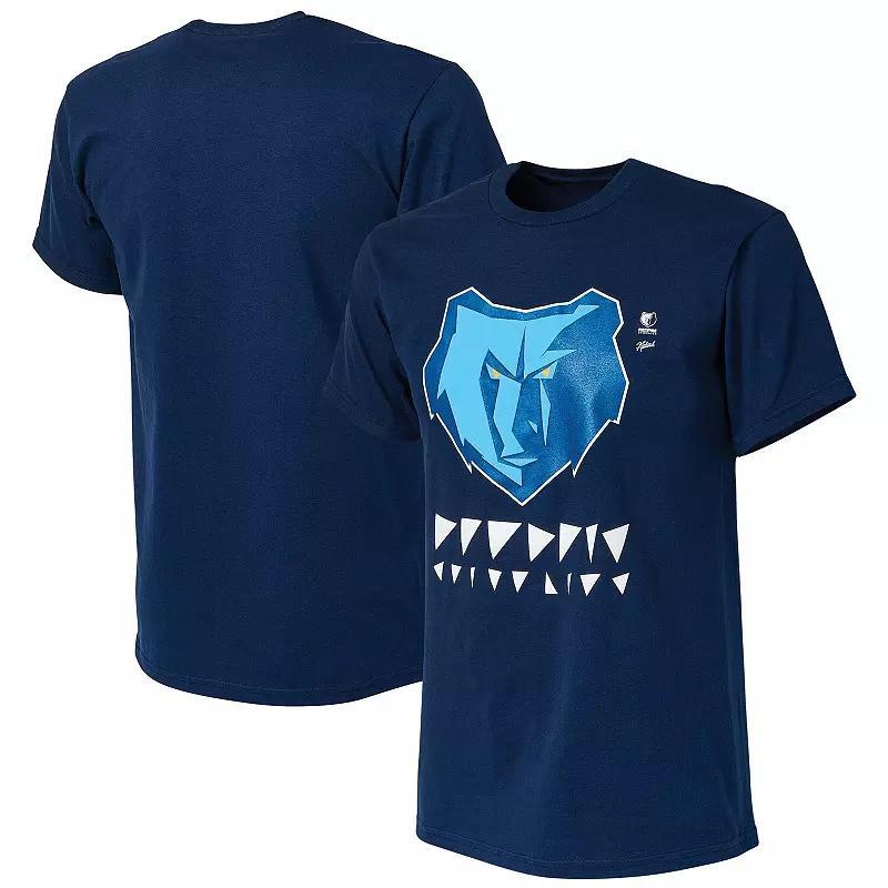 Men's NBA x Naturel Navy Memphis Grizzlies No Caller ID T-Shirt,  Product Image