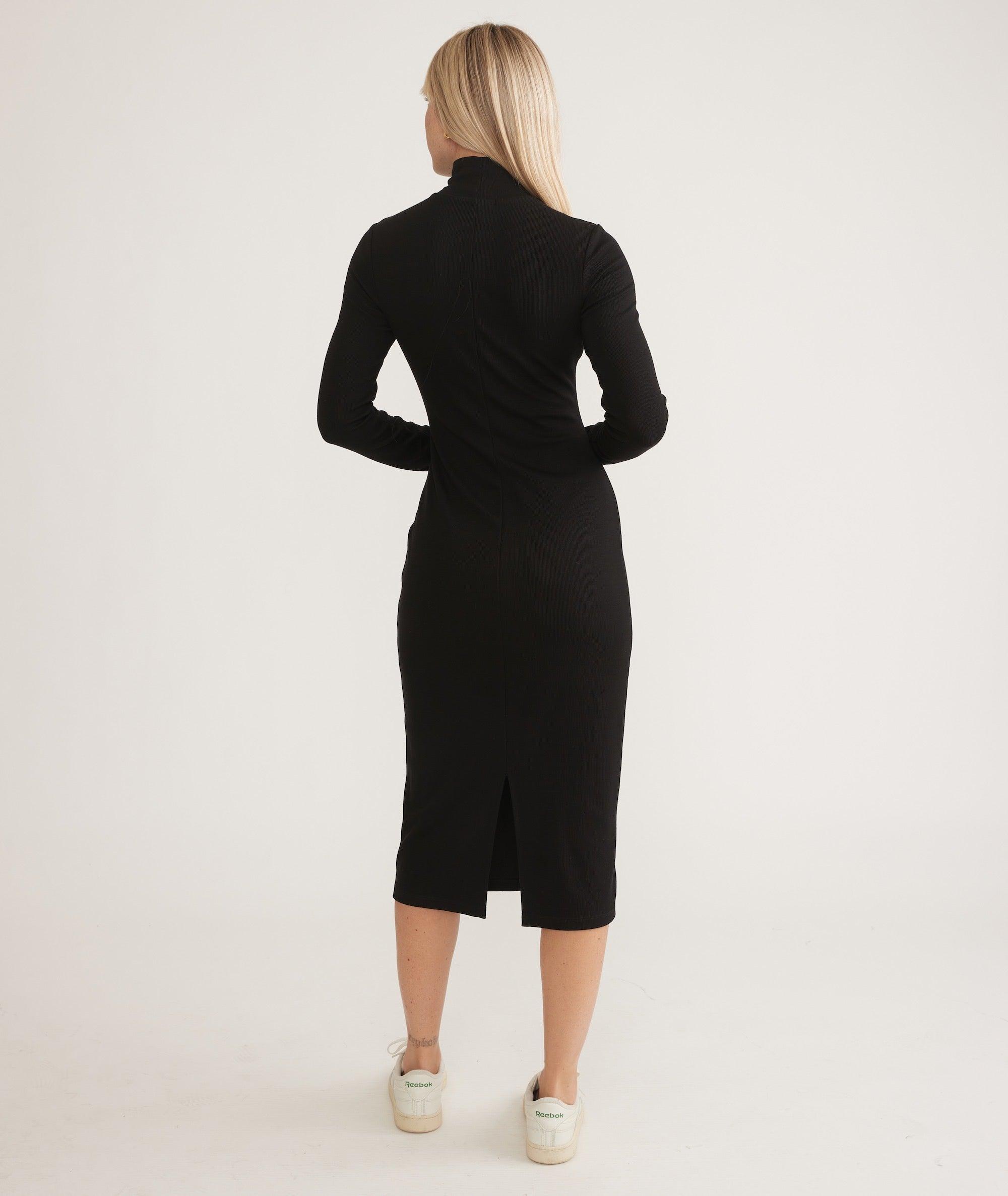 Lexi Rib Turtleneck Midi Dress Product Image