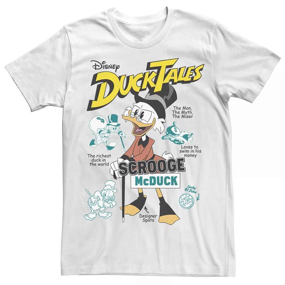 Big & Tall Disney Duck Tales Richest Duck Vintage Poster Tee, Men's,  Product Image