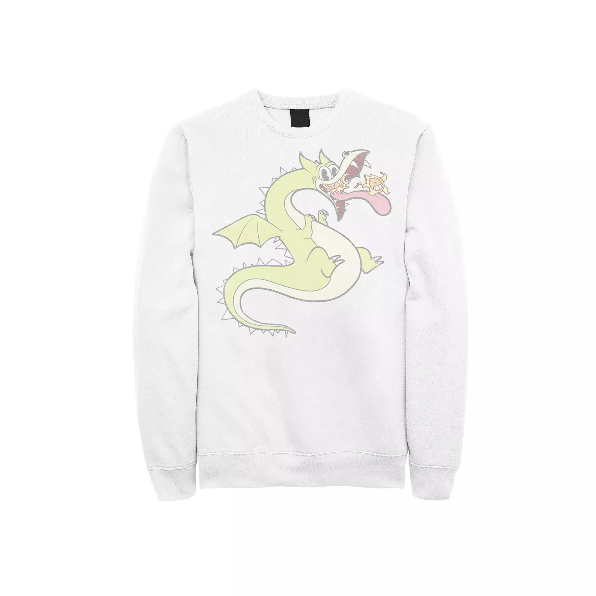 Men's Cuphead Grim Matchstick & Living Fireball Graphic Fleece Pullover,  Product Image