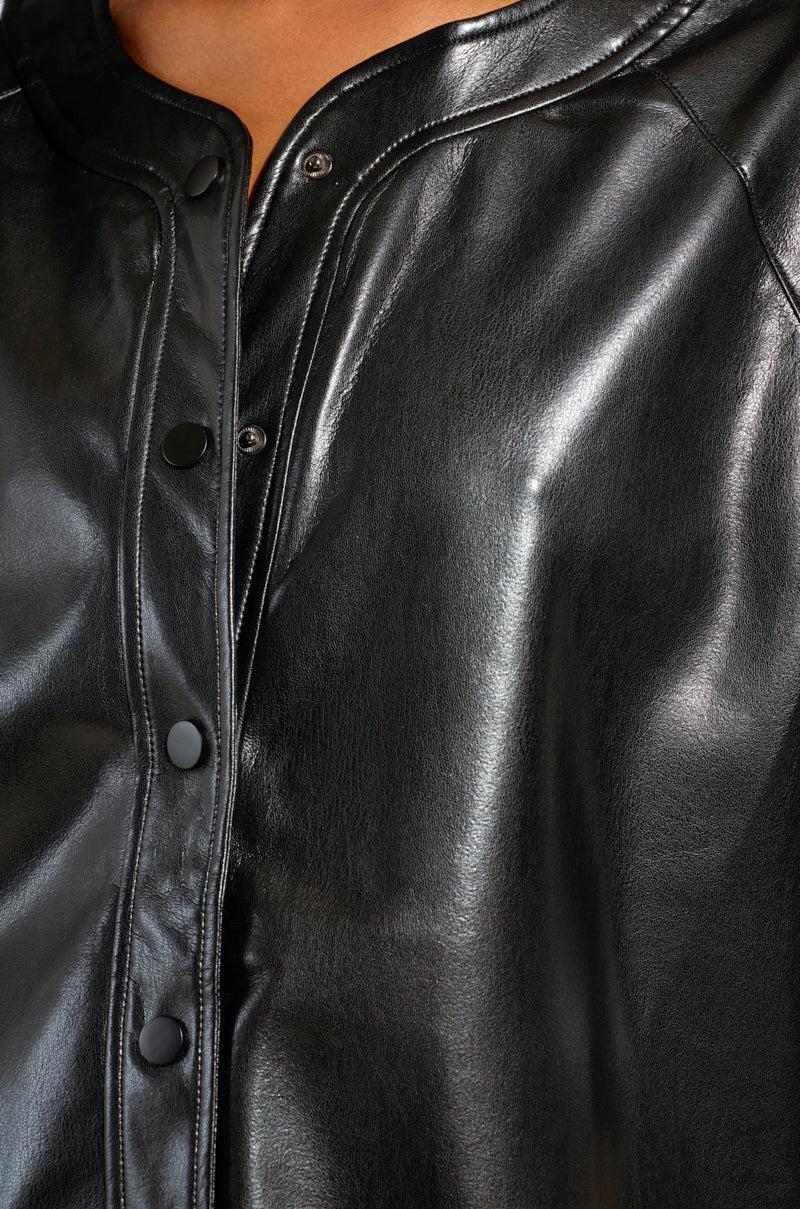 EXTRA BUTTER LEATHER BUTTON DOWN Product Image