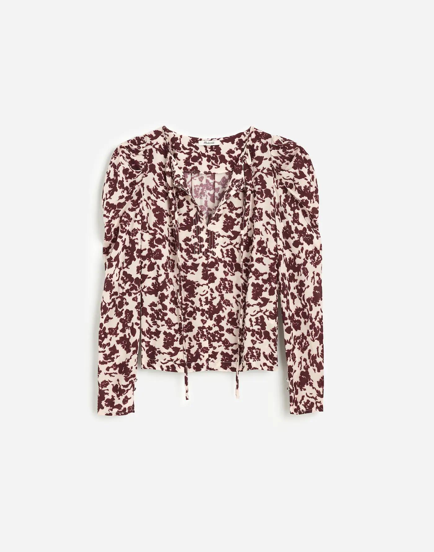 Draped Tie-Front Top Product Image