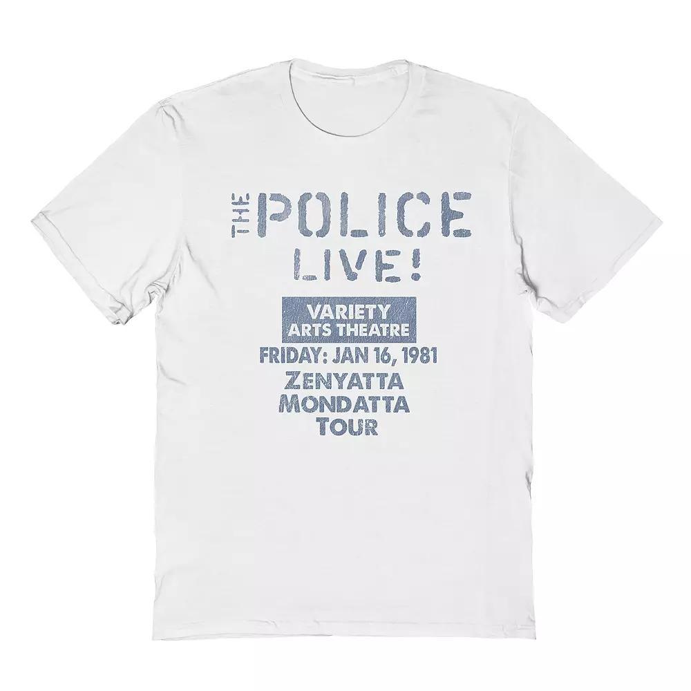 Men's The Police Tee, Size: XXL, White Product Image