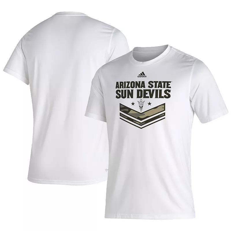 Men's adidas White Arizona State Sun Devils Military Appreciation Creator T-Shirt, Size: Medium Product Image