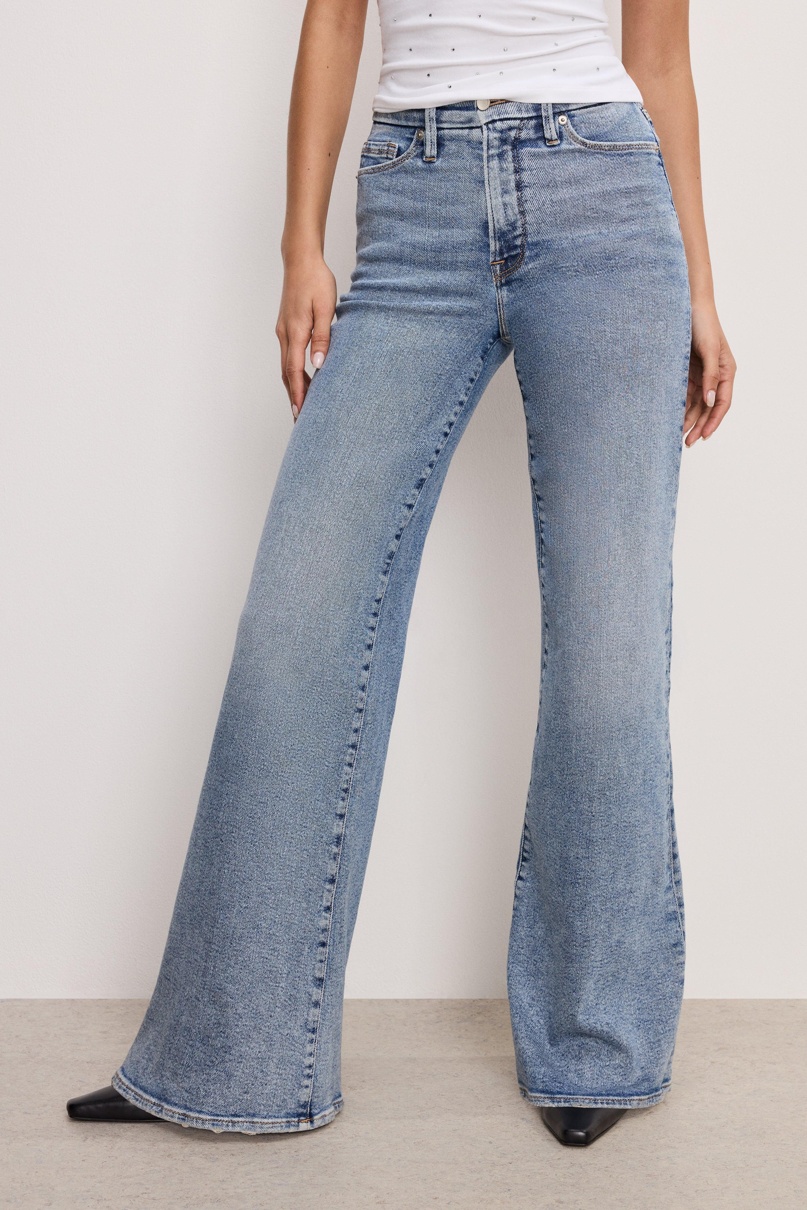 GOOD WAIST PALAZZO JEANS | INDIGO746 Product Image