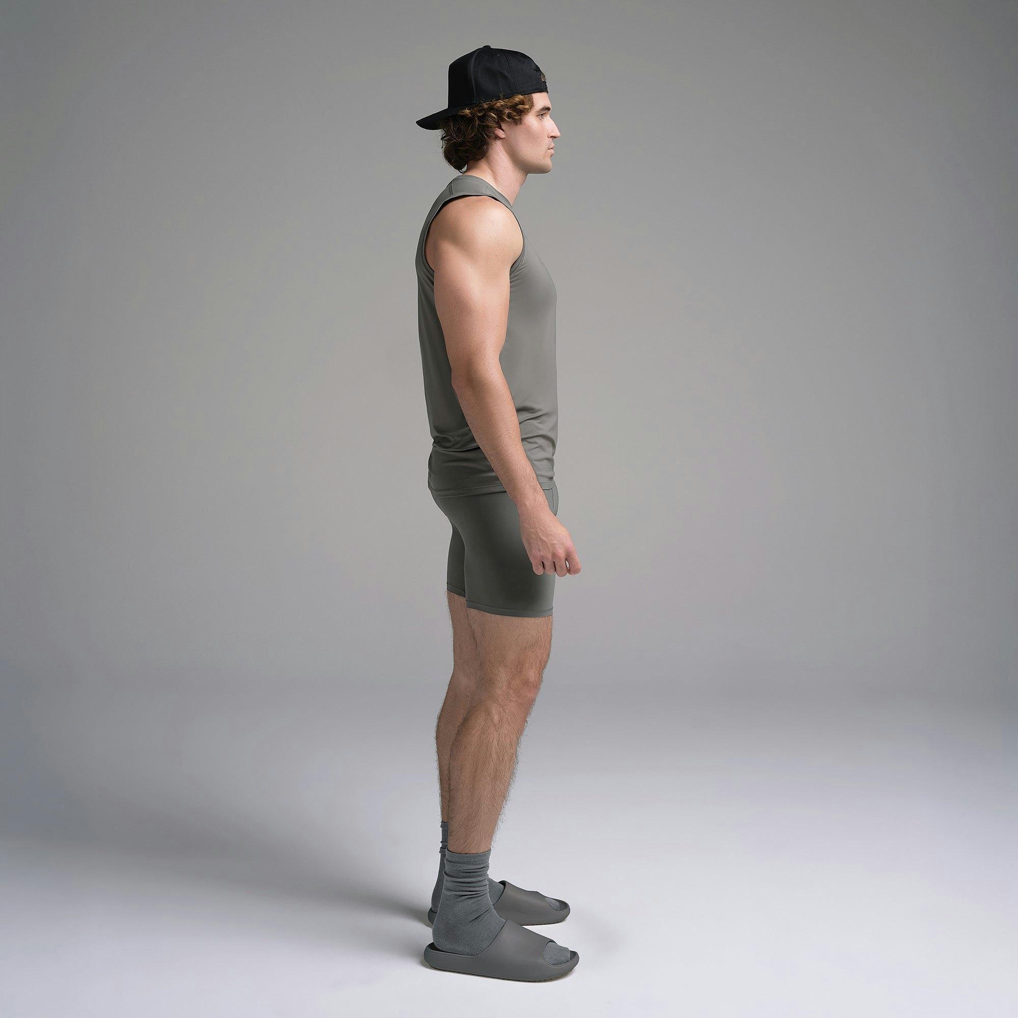 SKIMS FLEX MENS MUSCLE TANK | GUNMETAL Product Image