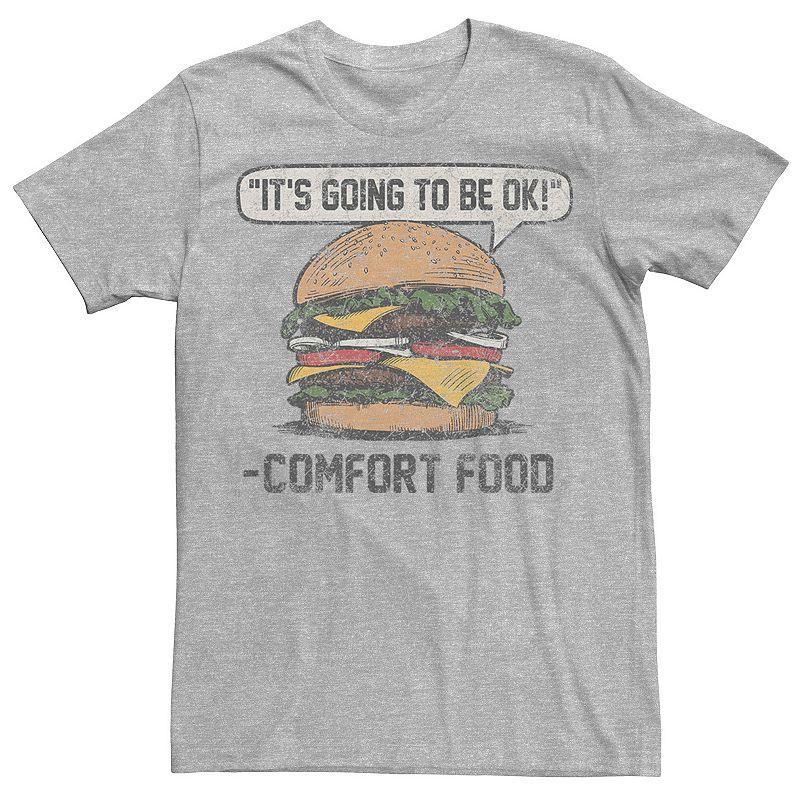 Mens Comfort Food Graphic Tee Athletic Grey Product Image