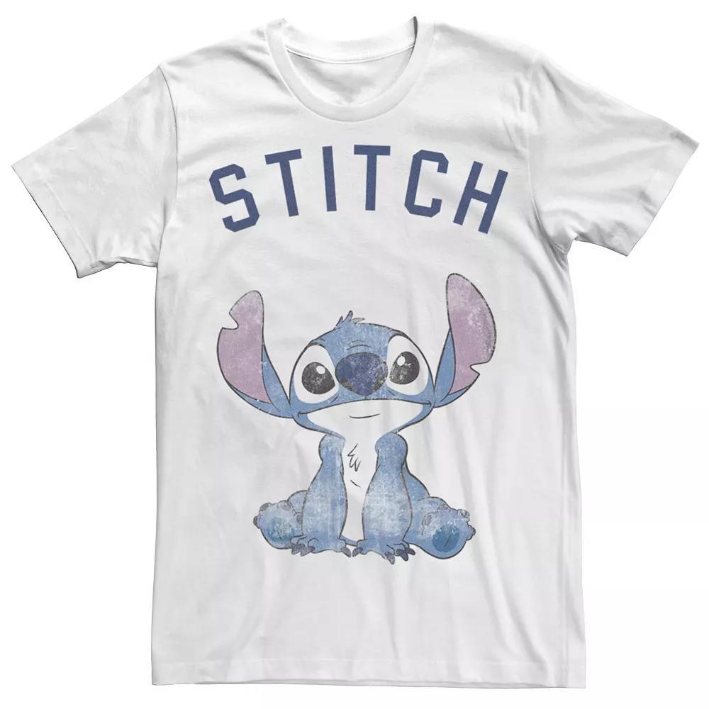 Disney's Lilo & Stitch Sit Stitch Juniors' Boyfriend Graphic Tee, Women's, Size: XL, White Product Image