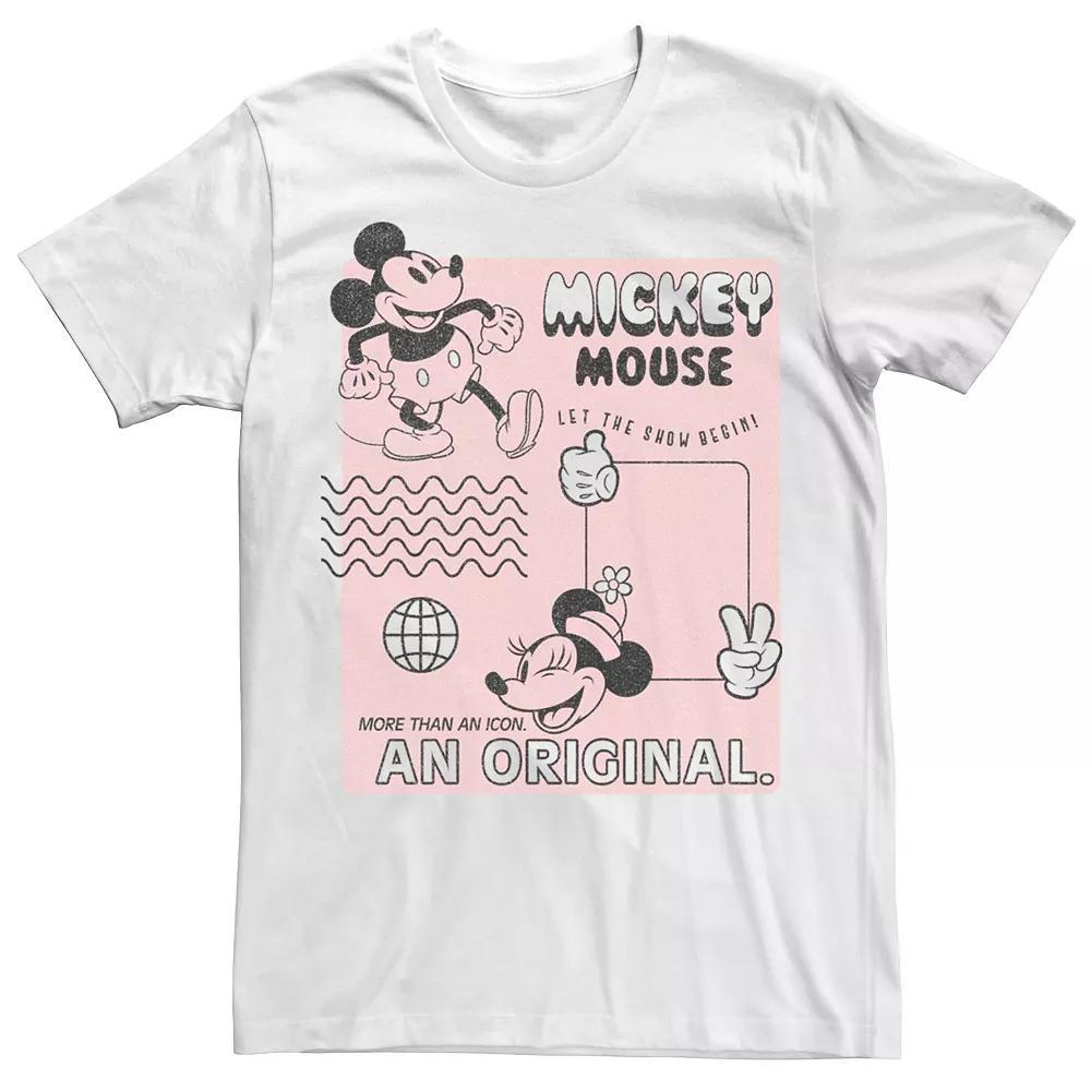 Men's Mickey Classic Orginal Mickey Vintage Poster Tee,  Product Image