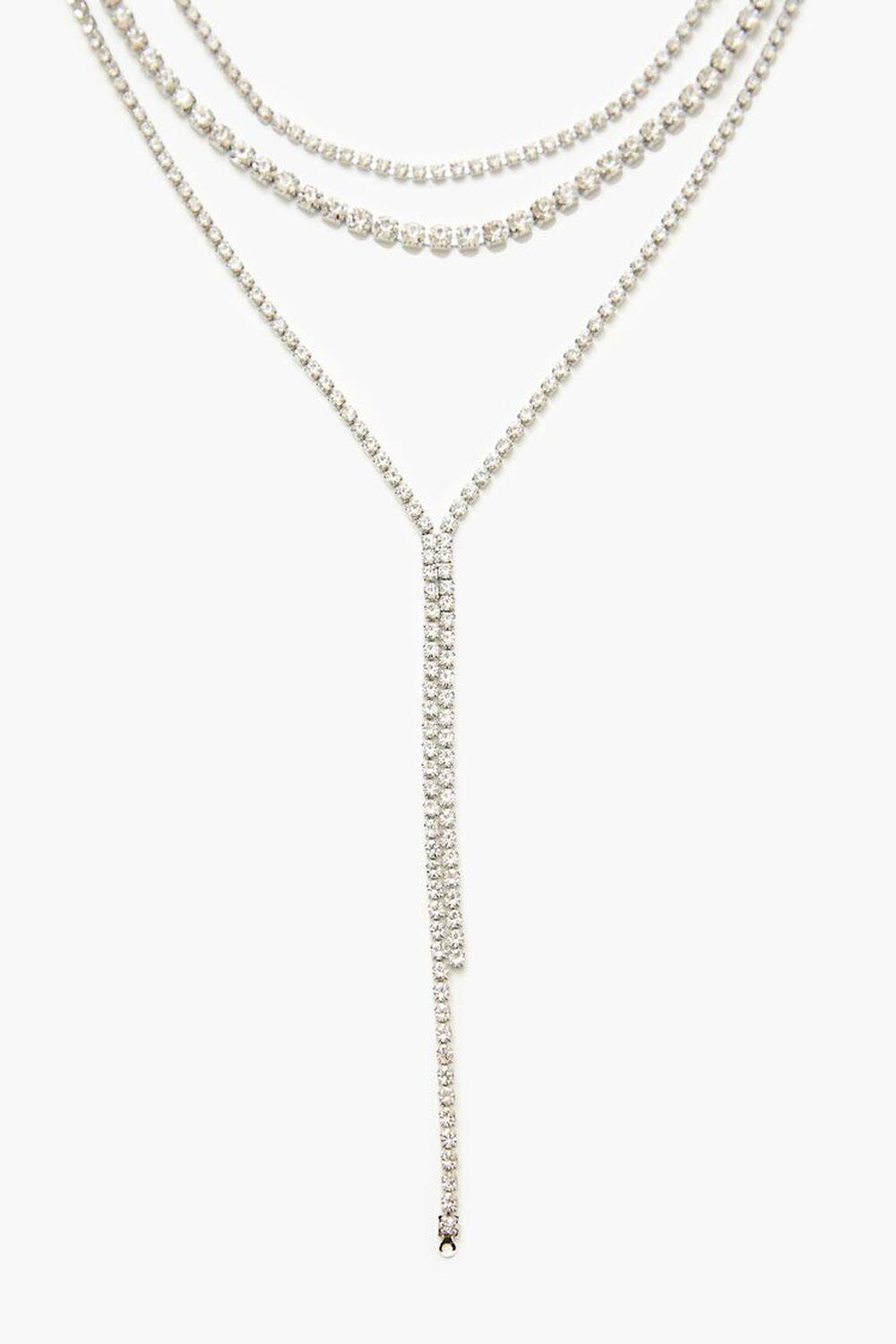 Rhinestone Box Y-Chain Necklace | Forever 21 Product Image