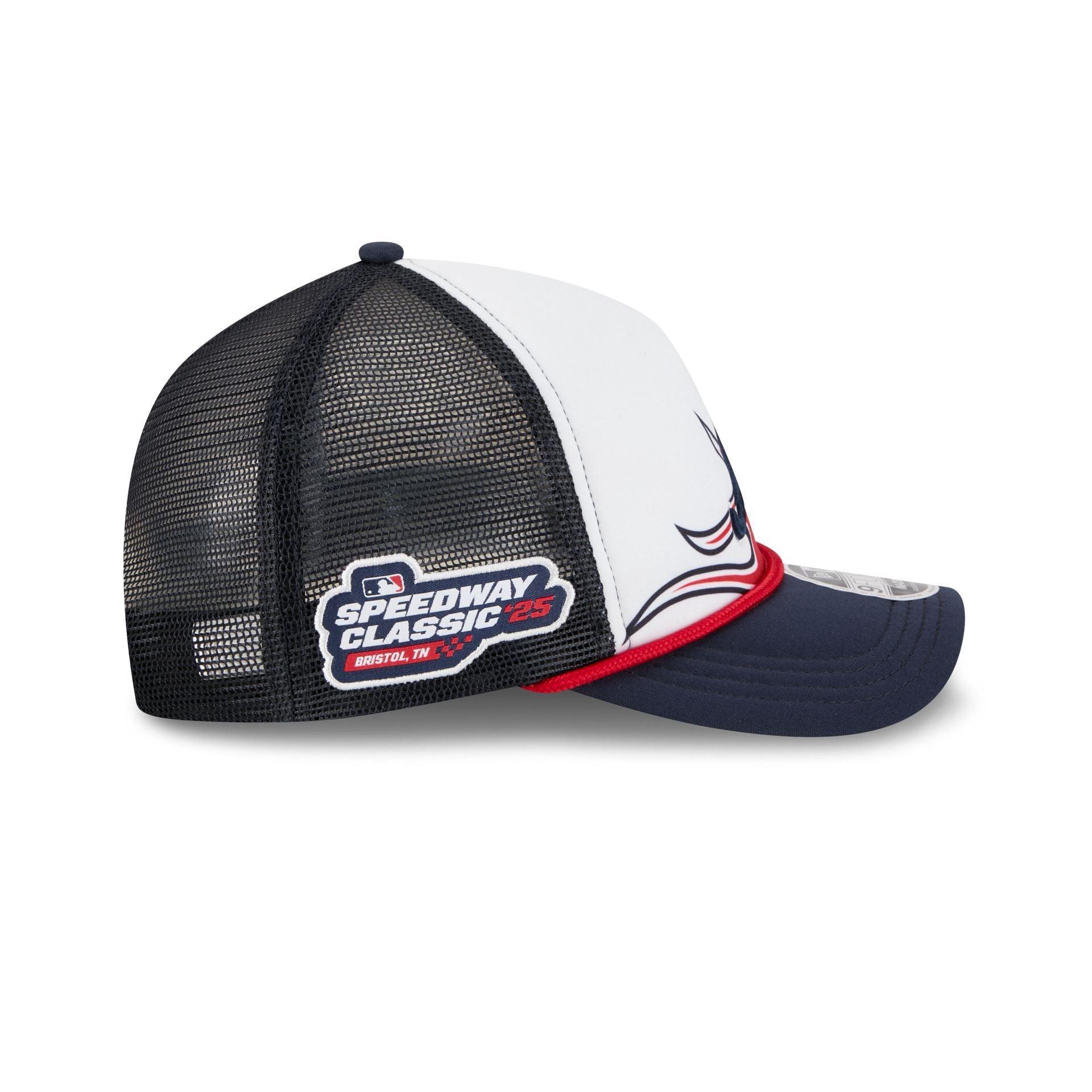 Atlanta Braves Speedway Classic Fan Pack 9FORTY M-Crown A-Frame Trucker Male Product Image