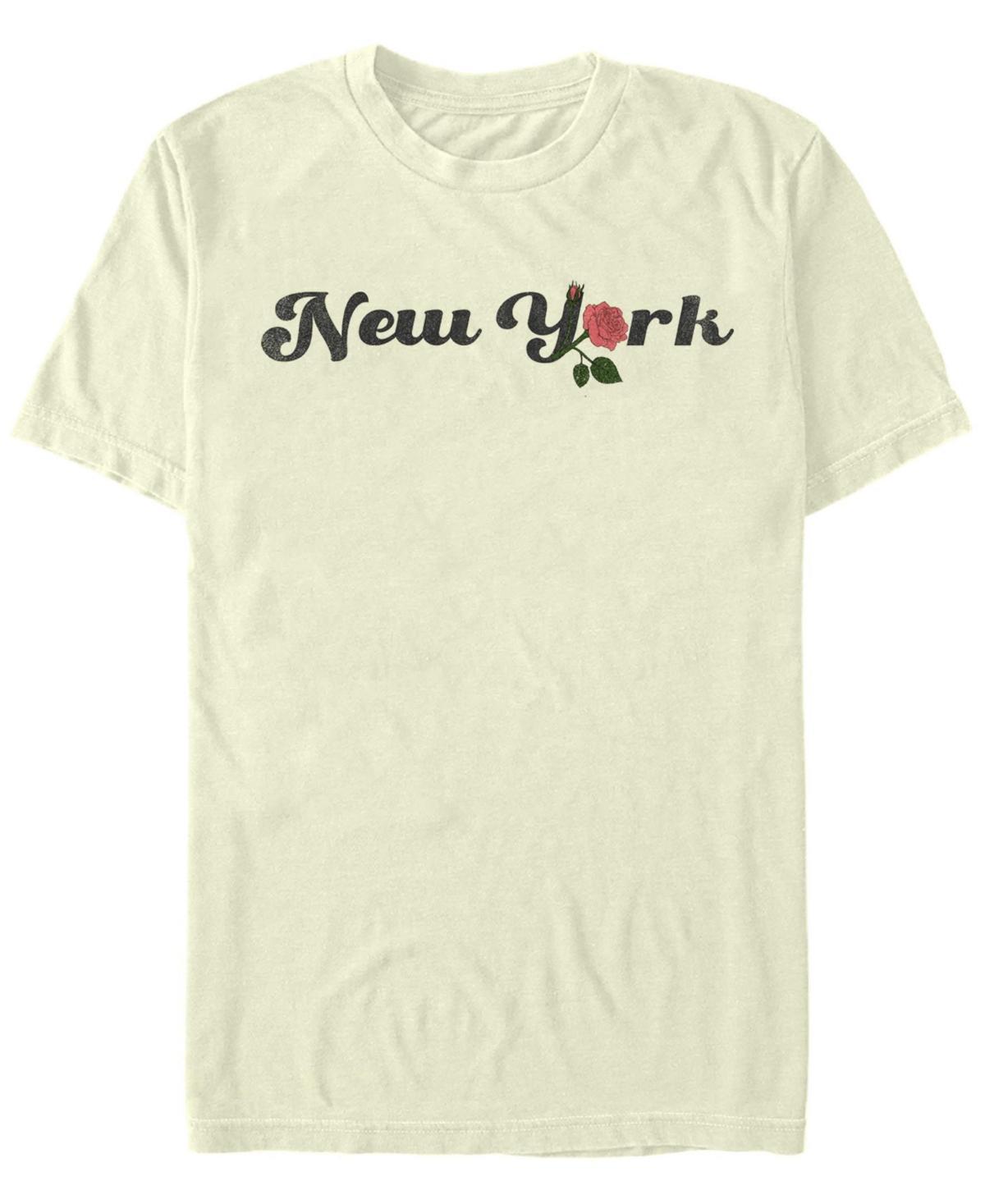 Men's New York Rose Tee, Size: XL, Natural Product Image