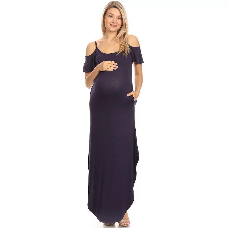 White Mark Maternity Lexi Maxi Dress Product Image