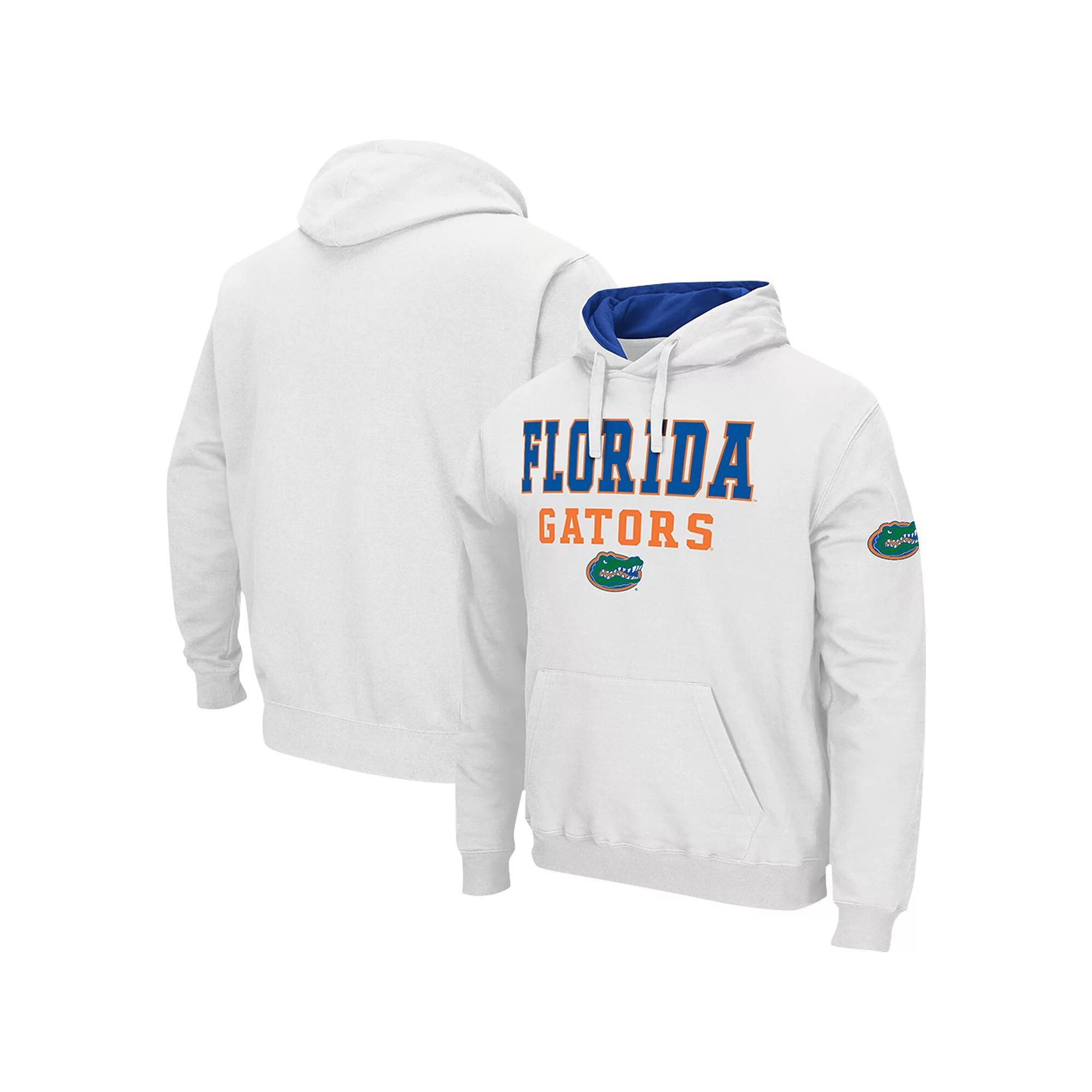 Men's Colosseum White Florida Gators Sunrise Pullover Hoodie,  Product Image