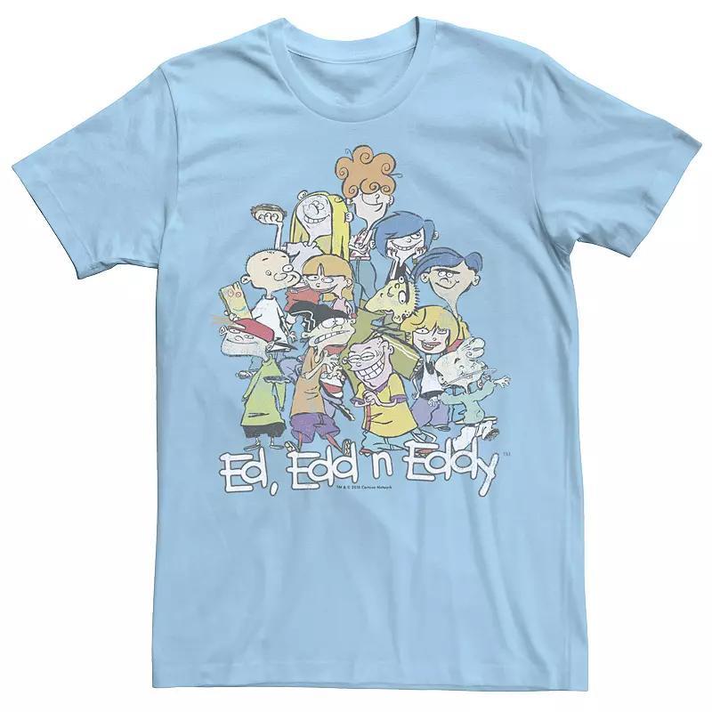 Men's Ed, Edd And Eddy Group Pile Graphic Tee, Size: Large, Light Blue Product Image