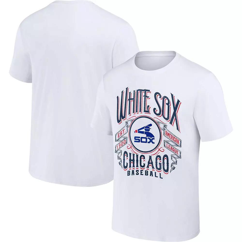 Men's Darius Rucker Collection by Fanatics White Chicago White Sox Distressed Rock T-Shirt, Size: Medium Product Image