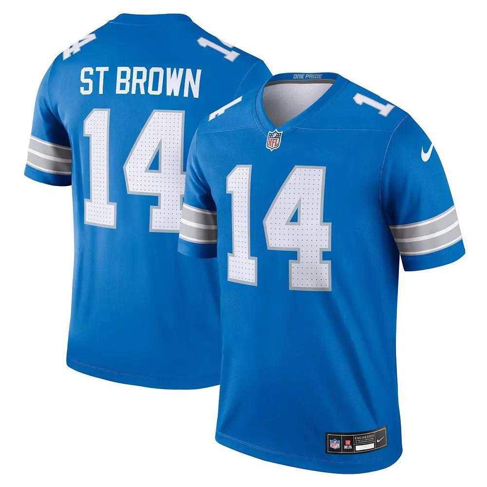 Men's Nike Amon-Ra St. Brown Blue Detroit Lions Legend Jersey,  Product Image