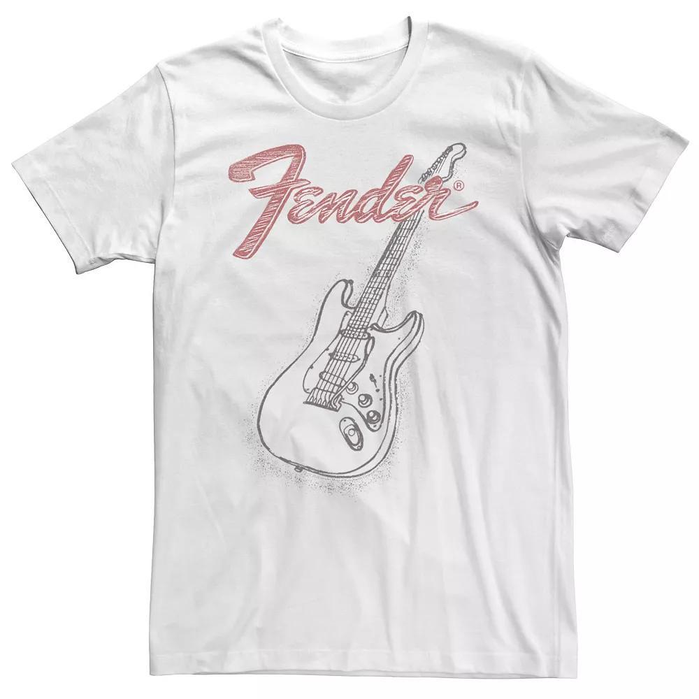 Big & Tall Fender Stratocaster Sketch Portrait Tee, Men's,  Product Image