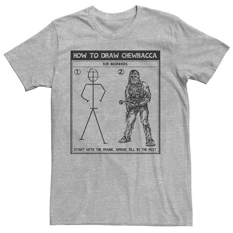 Men's Star Wars How to Draw Chewbacca Tee,  Product Image