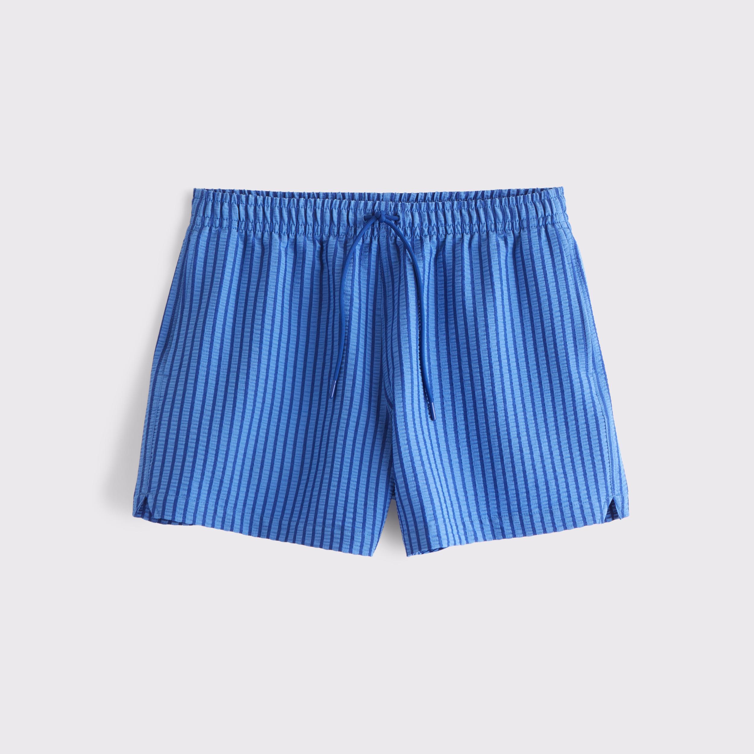 Pull-On Micro-Seersucker Swim Trunk Product Image