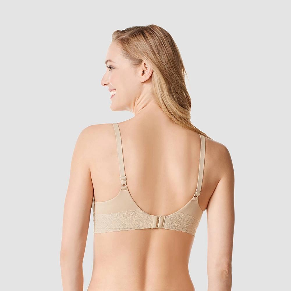 Simply Perfect by Warners Womens Supersoft Lace Wirefree Bra - Toasted Almond 38B Product Image