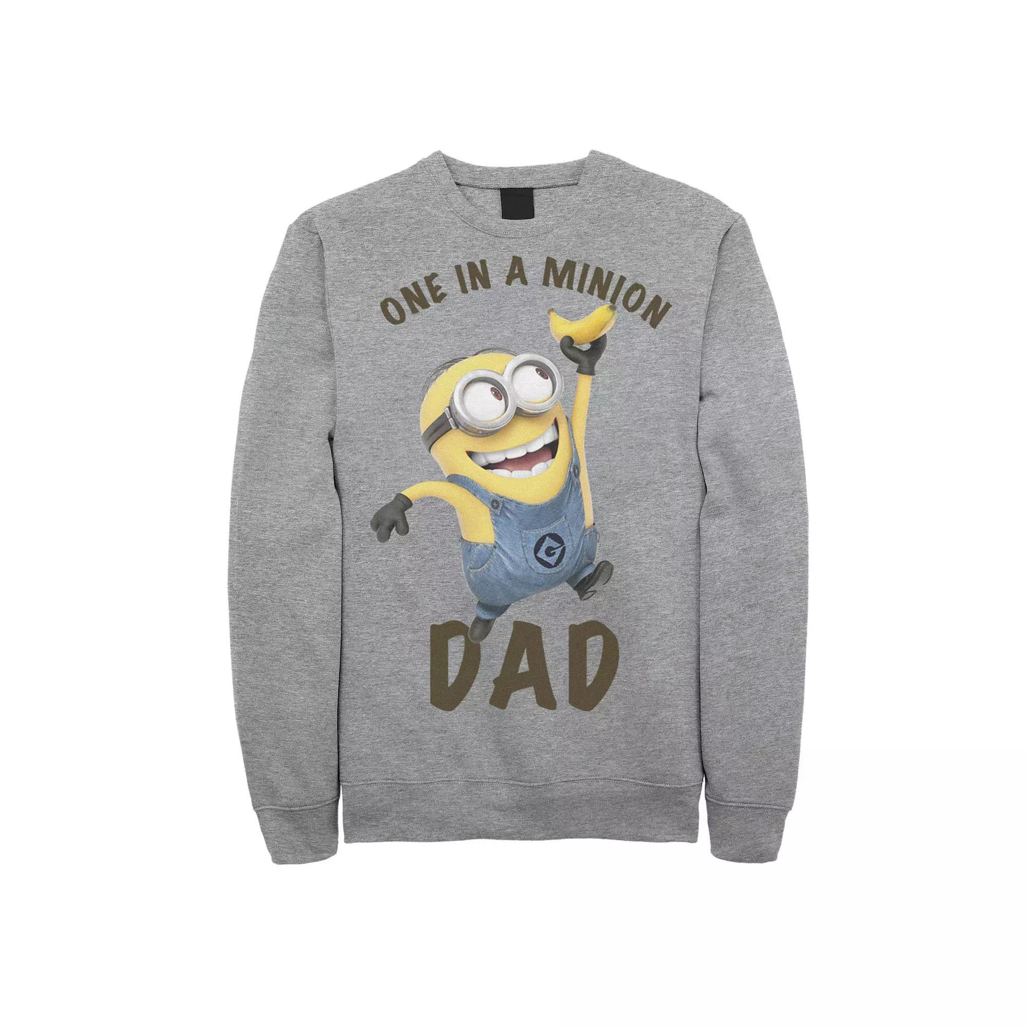 Men's Despicable Me Minions 'Tis The Season To Be Jolly Banana Sweatshirt,  Product Image