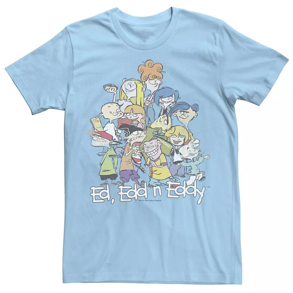 Men's Ed, Edd And Eddy Group Pile Graphic Tee, Size: Large, Light Blue Product Image