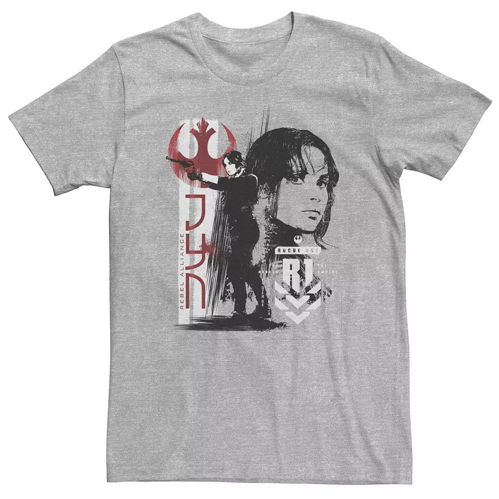 Big & Tall Star Wars Rogue One Jyn Grunge Profile Tee, Men's,  Product Image
