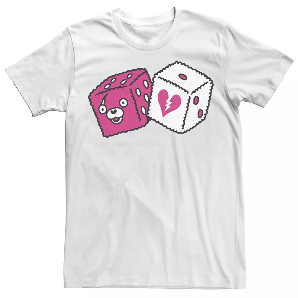 Men's Fortnite Cuddle Dice Love Tee, Boy's, Size: Small, White Product Image
