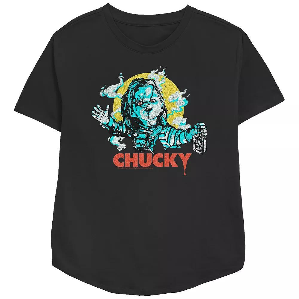 Women's Chucky Is Here Relaxed Fit Graphic Tee,  Product Image