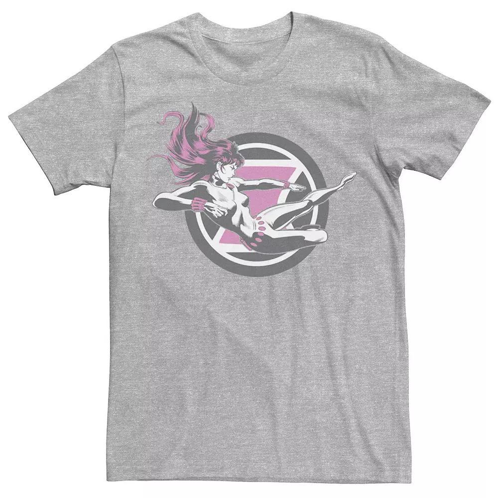 Men's Marvel Black Widow Flying Kick Tee,  Product Image