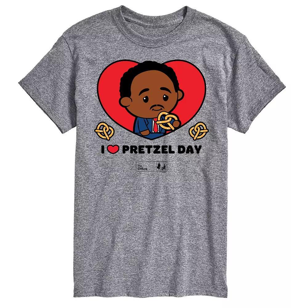 Big & Tall The Office Pretzel Day Graphic Tee, Men's, Size: 4XB, Gray Product Image