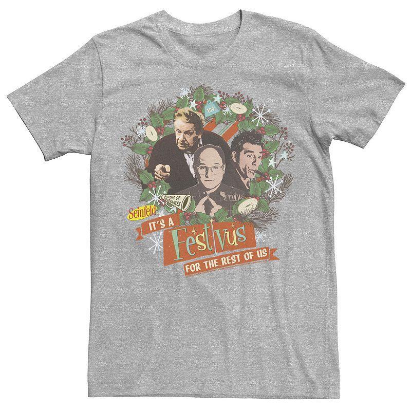 Men's Seinfeld Festivus It's A Festivus For The Rest OF Us Wreath Tee,  Product Image