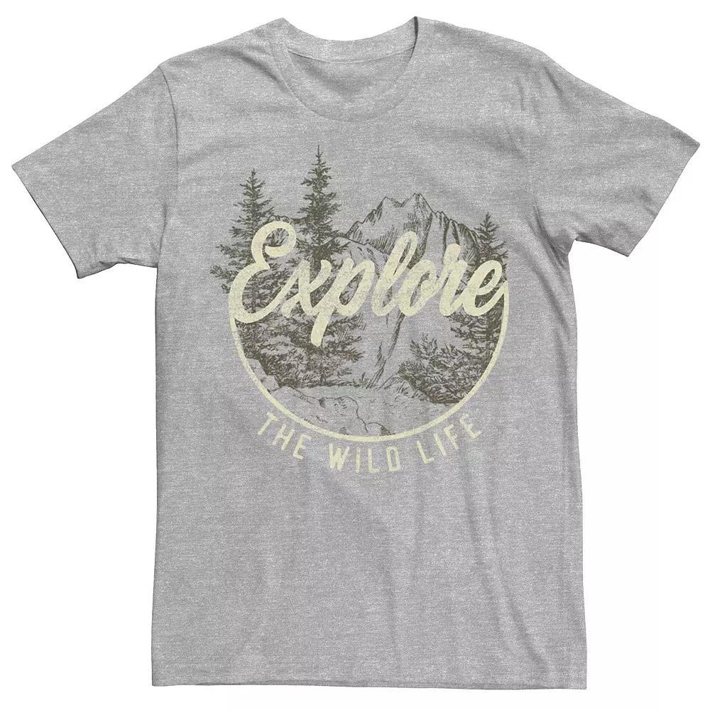 Men's Explore The Wild Life Mountain Scene Circle Tee, Boy's,  Product Image