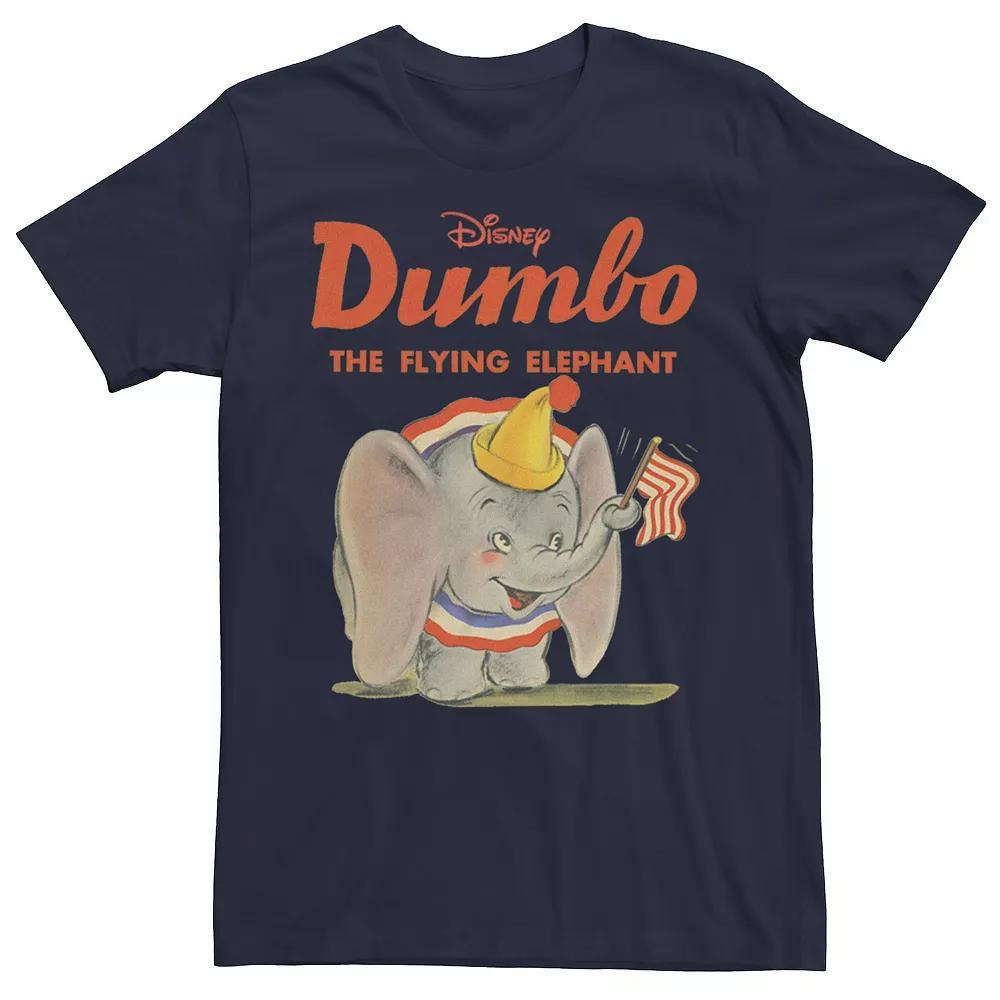 Disney's Dumbo Men's The Flying Elephant Classic Portrait Tee, Size: Small, Blue Product Image