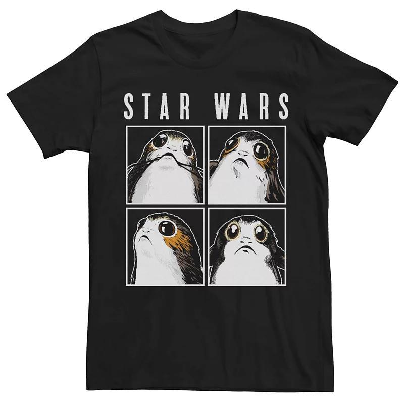 Men's Star Wars Porgs Square Tee, Size: XXL, Black Product Image