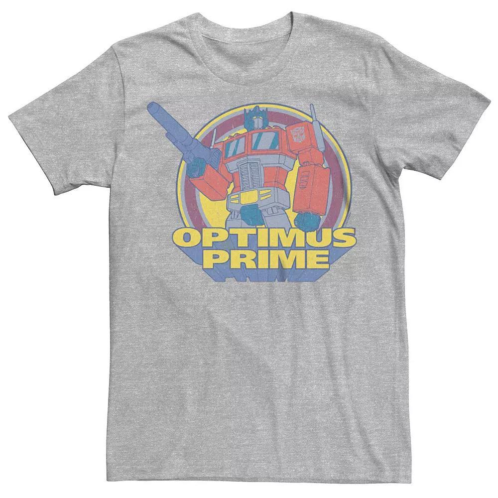 Men's Transformers Classic Optimus Prime Graphic Tee, Size: Small, Athletic Grey Product Image