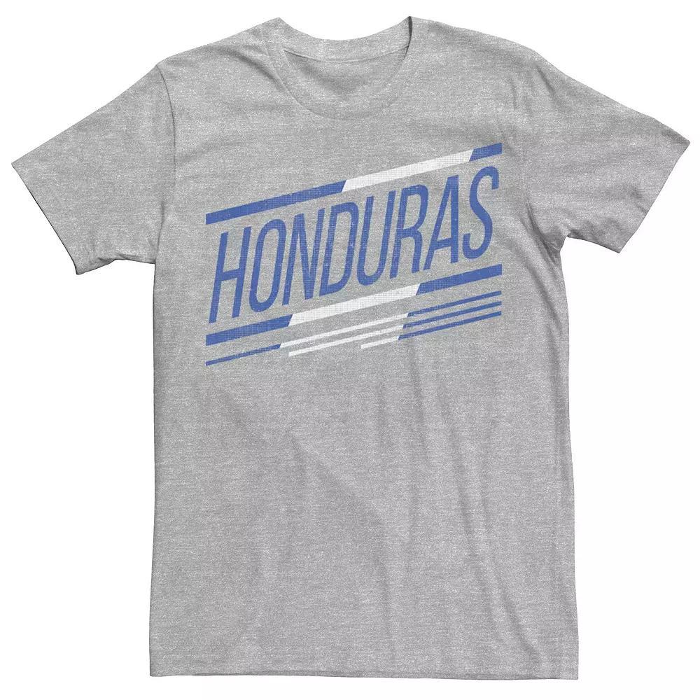 Men's Gonzales Honduras Slanted Stripe Logo Tee, Size: Small, Athletic Grey Product Image