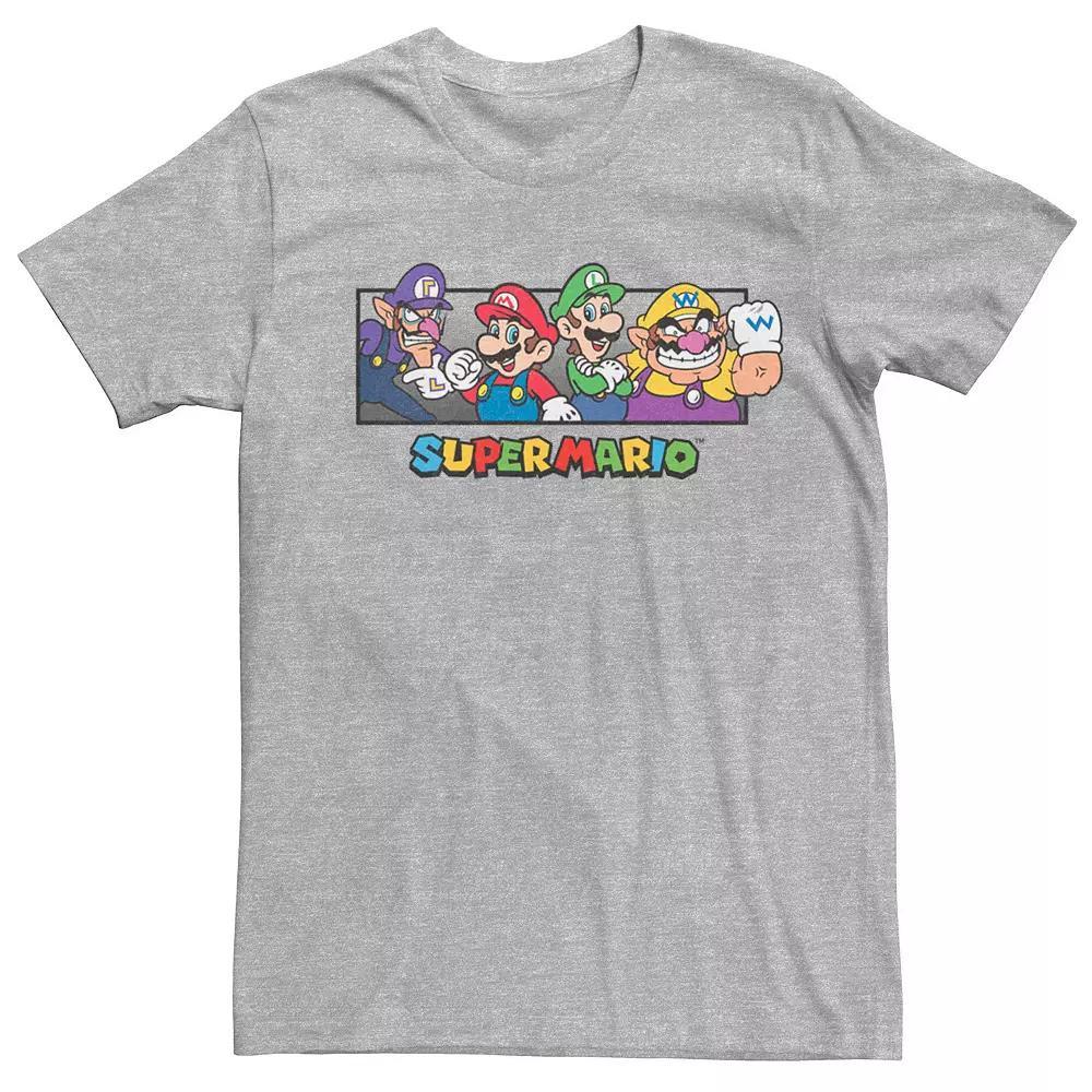 Men's Super Mario Bros. Character Collage Portrait Graphic Tee,  Product Image